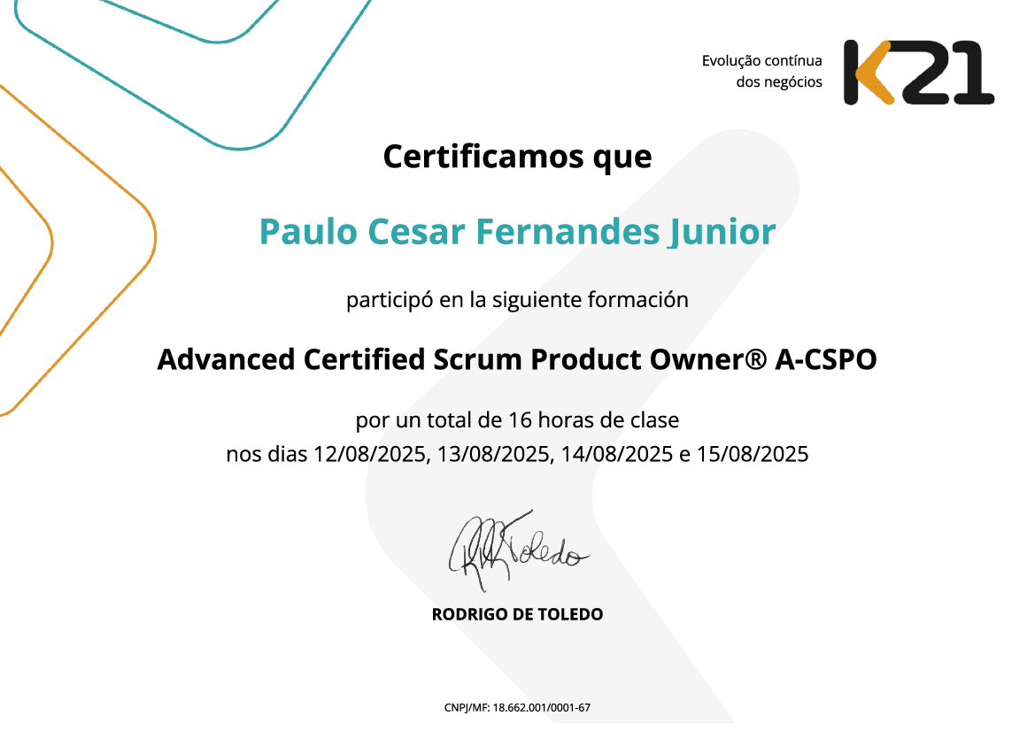 Certificado K21